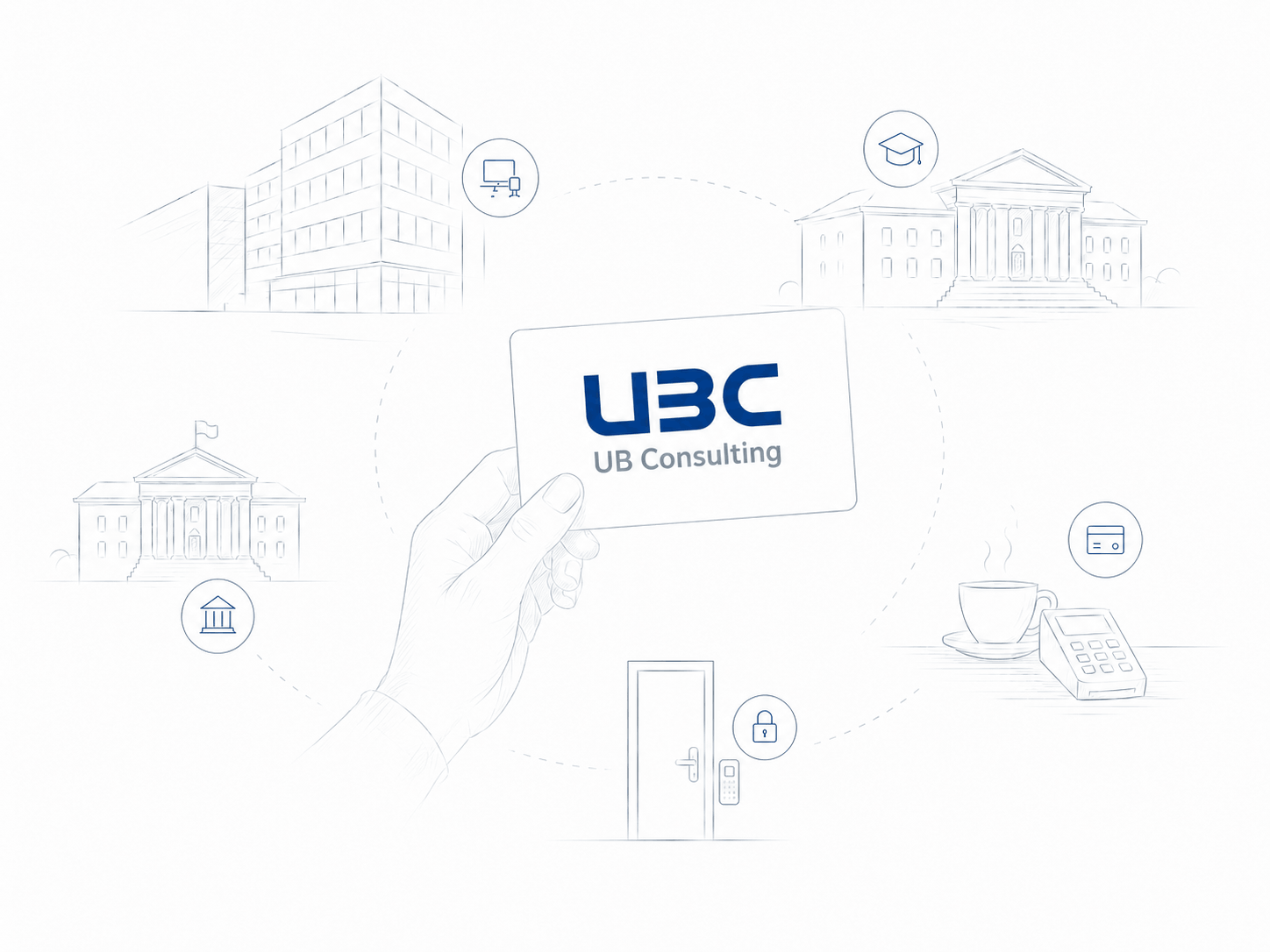 UB Consulting – IT-Beratung und Systemintegration: Hand mit Chipkarte